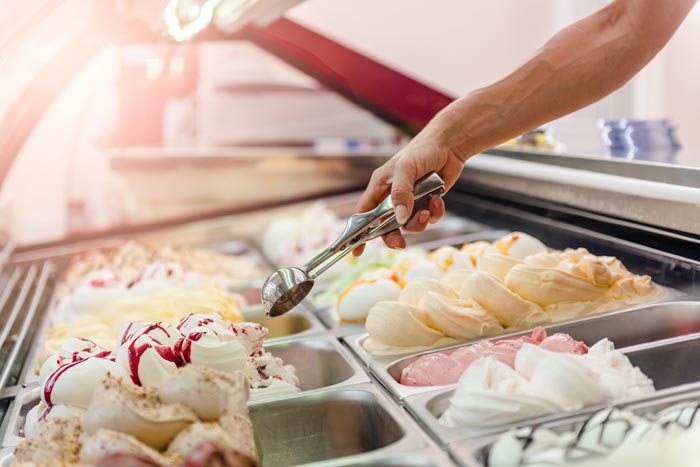 Armoire réfrigérée pour glaces