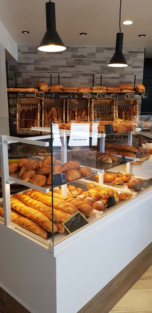 Vitrine de boulangerie sur-mesure